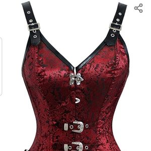 Kimring Coset top deap red with buckles